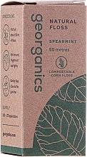 Зубная нить, 50 м - Georganics Natural Floss Spearmint — фото N2