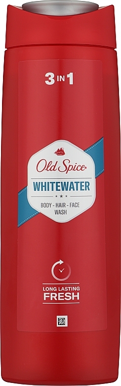 Гель для душу - Old Spice Whitewater 3 In 1 Body-Hair-Face Wash — фото N7