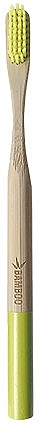 Бамбукова зубна щітка, жорстка, салатова - Himalaya dal 1989 Bamboo Toothbrush — фото N2