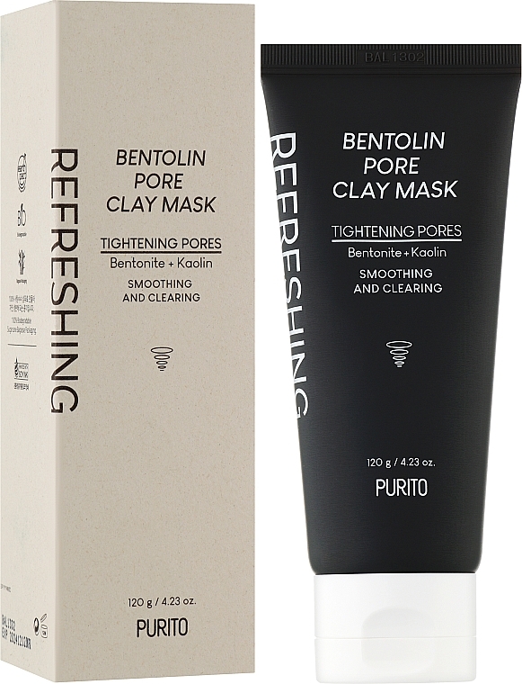 Маска для очистки пор лица - Purito Bentolin Pore Clay Mask — фото N2