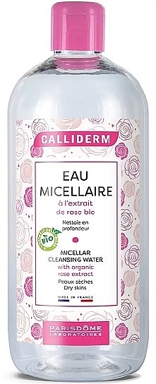 Мицеллярная вода для сухой кожи - Calliderm Micellar Cleansing Water with Organic Rose Extract — фото N1