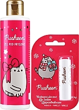 Парфумерія, косметика Набір - Pusheen Merry Christmas (lip/balm/3.8g + show gel/200ml)