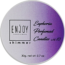 Парфумерія, косметика Парфумована масажна свічка - Enjoy Professional Shimmer Perfumed Candle Euporia #10