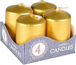 Парфумерія, косметика Набір свічок, золоті - Admit Votive Candles