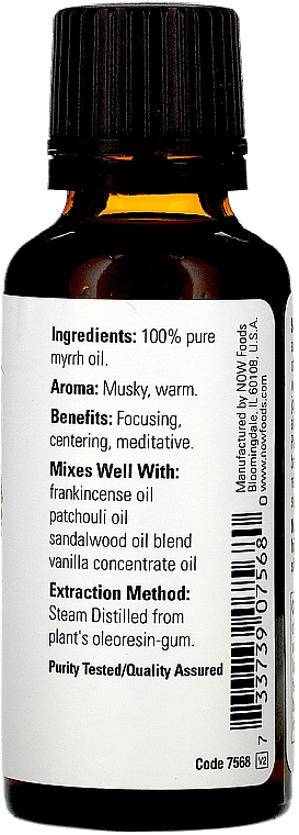 Ефірна олія "Суміш олії мирри" - Now Foods Essential Oils Myrrh Oil Blend — фото N2