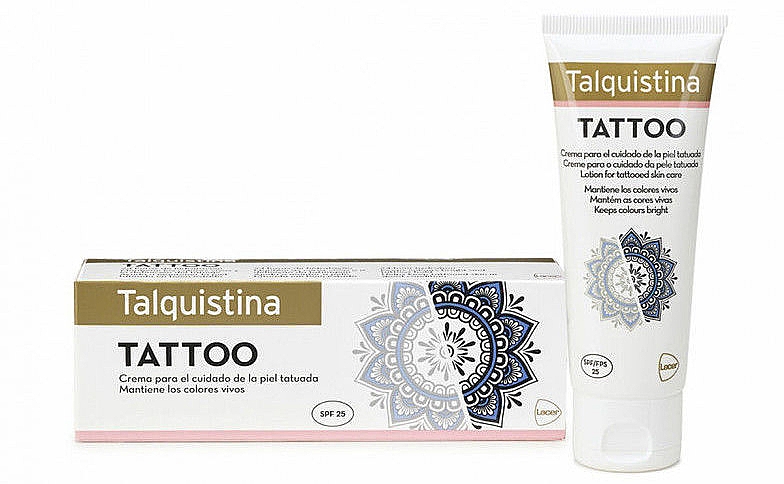 Крем для татуйованої шкіри - Lacer Talquistina Tatoo Cream SPF25 — фото N1