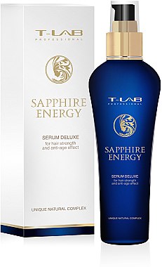 УЦЕНКА Сыворотка для силы волос и эффекта анти-эйдж - T-Lab Professional Sapphire Energy Serum Deluxe *