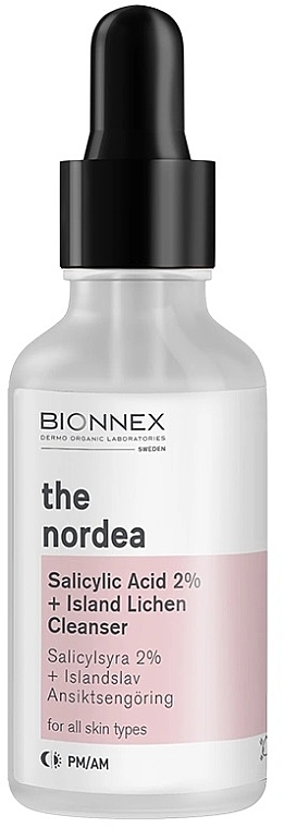 Сироватка для обличчя - Bionnex The Nordea Salicylic Acid 2 + Island Lichen Cleanser Serum — фото N1