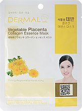 Духи, Парфюмерия, косметика Маска с коллагеном и аминокислотами - Dermal Vegetable Placenta Collagen Essence Mask