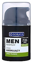 Парфумерія, косметика Маскувальний крем для обличчя - Soraya Men Adventure