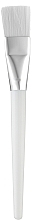 Пензель для нанесення маски CS-154, синтетичний білий ворс, з білою ручкою - Cosmo Shop — фото N1