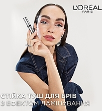 Стойкая прозрачная тушь для бровей - L'Oréal Paris Infaillible 24H Brow Lamination — фото N6