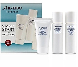 Духи, Парфюмерия, косметика Набор - Shiseido Pureness Oil-Control Kit (foam/30ml + lot/30ml + fluide/30ml)