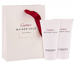 Духи, Парфюмерия, косметика Cartier Baiser Vole - Набор (b/lot/50ml + sh/gel/50ml)