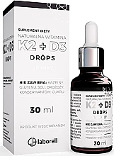 Парфумерія, косметика Харчова добавка "Вітамін K2 + D3 Drops", в краплях - Laborell