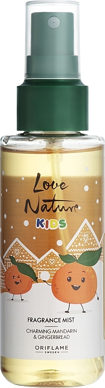 Дитячий спрей для тіла з ароматом мандарина та пряників - Oriflame Love Nature Kids — фото N1