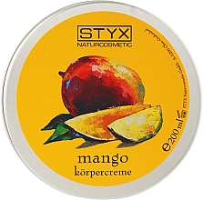 Духи, Парфюмерия, косметика Крем для тела "Манго" - Styx Naturcosmetic Mango Body Cream