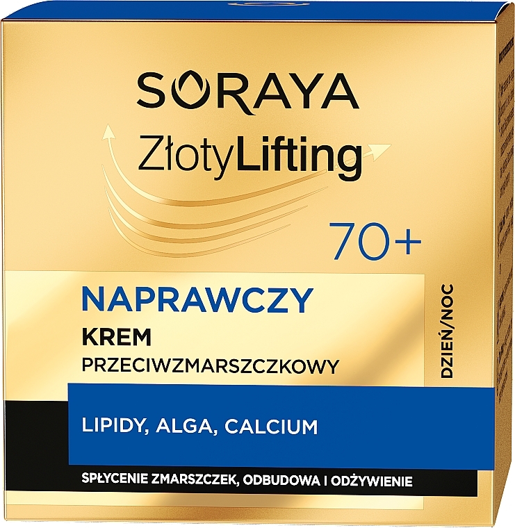 Ліфтинг-відновлювальний крем проти зморщок 70+ - Soraya Zloty Lifting — фото N2