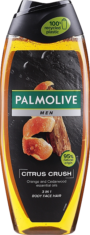 Гель для душа для мужчин "Цитрусовый Заряд". Эфирные масла Апельсина и Кедра - Palmolive Men — фото N4