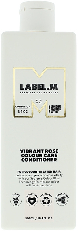 Кондиціонер для фарбованого волосся - Label.m Vibrant Rose Colour Care Conditioner — фото N1