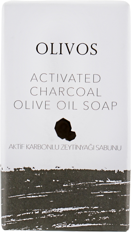 Натуральное оливковое мыло "Активированный уголь" - Olivos Activated Charcoal Soap