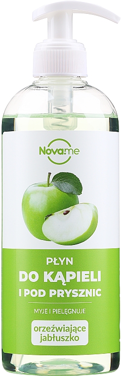 Пена для ванны и душа с экстрактом яблока - Novame Refreshing Apple — фото N1