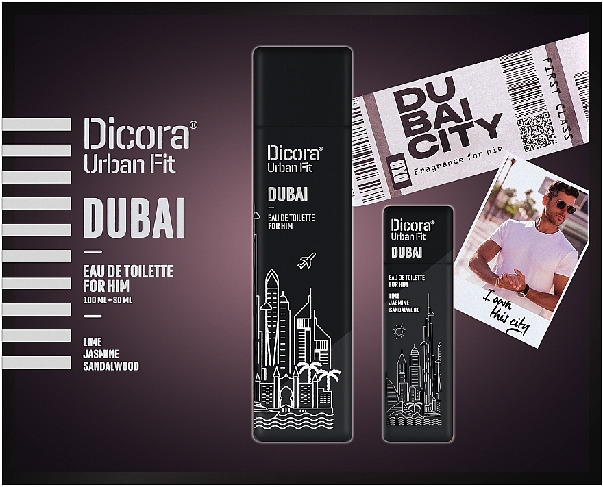 Dicora Urban Fit Dubai - Набір (edt/100 ml + edt/30 ml) — фото N1