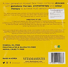 Маска для обличчя "Цитрин" - Vitamasques Sheet Mask Citrine — фото N2