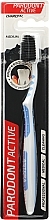 Зубная щетка с активированным углем, средняя, бело-васильковая - Astera Parodont Active Charcoal Medium Toothbrush — фото N1