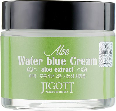 Успокаивающий крем с экстрактом алоэ - Jigott Aloe Water Blue Cream — фото N2
