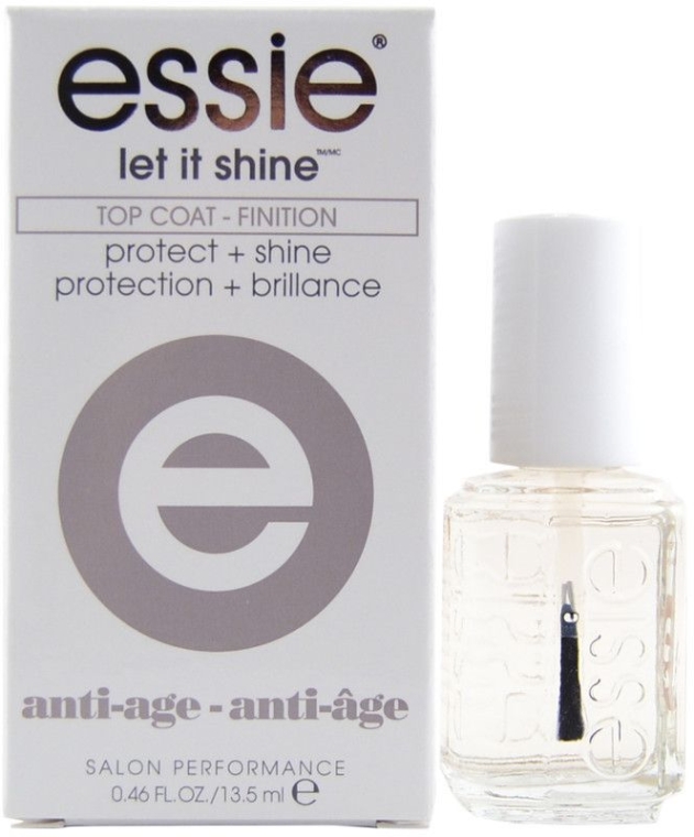 Закрепитель лака для ногтей для зеркального блеска - Essie Let It Shine Top Coat 