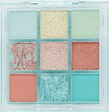 Палетка теней - W7 Soft Hues Aquamarine Pressed Pigment Palette — фото N2