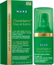 Духи, Парфюмерия, косметика Крем для контура глаз и губ - Nuxe Nuxuriance Eye And Lip Global Anti-Aging Cream