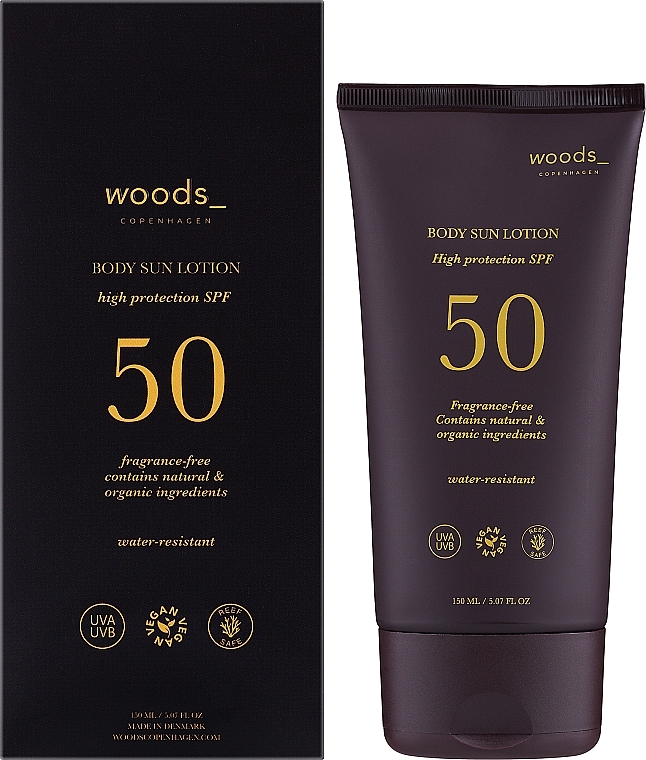 Сонцезахисний крем для тіла з SPF50 - Woods Copenhagen Sun Body SPF50 — фото N2