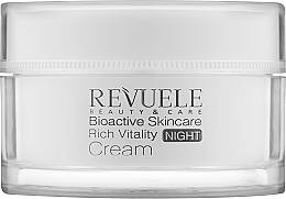 Насичений нічний крем для обличчя - Revuele Bioactive Skincare 3D Hyaluron Rich Vitality Night Cream — фото N1