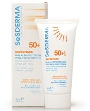 Духи, Парфюмерия, косметика УЦЕНКА Крем с тональной защитой SPF 50+ - SesDerma Laboratories Screen Ses SPF 50+ *