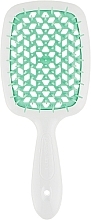 Духи, Парфюмерия, косметика Расческа для волос, белая с мятным - Hollow Comb Superbrush Plus White Mint