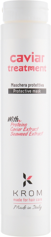 Маска защитная с протеинами, экстрактом икры, экстрактом морских водорослей - Krom Caviar Treatment — фото N1