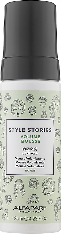 Мус для об'єму волосся легкої фіксації - Alfaparf Milano Style Stories Volume Mousse — фото N1