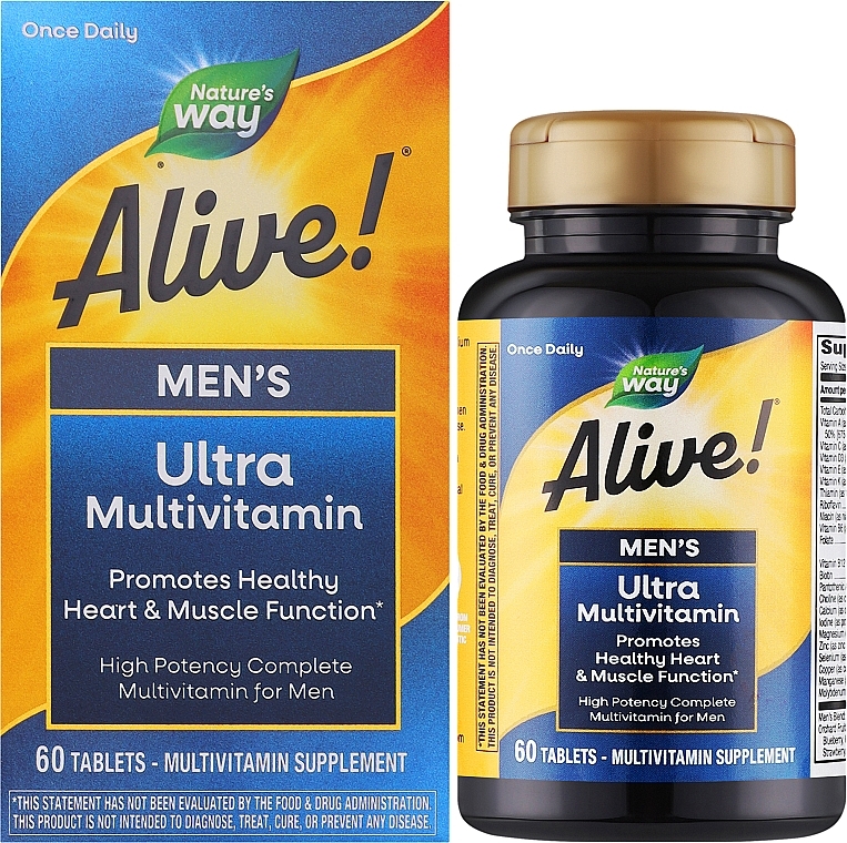 Мультивитамины для мужчин - Nature’s Way Alive! Men’s Ultra Complete Multivitamin — фото N2