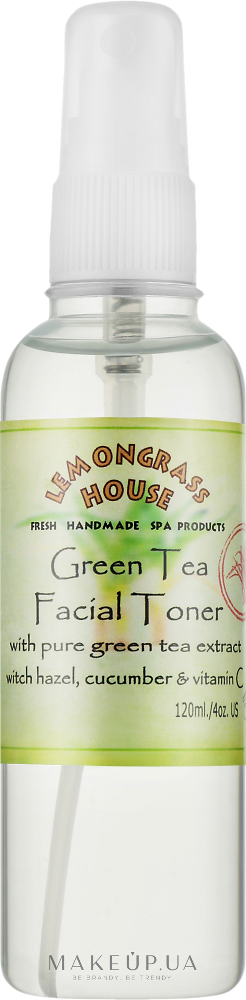 Освіжаючий тонік "Зелений чай" - Lemongrass House Green Tea Facial Toner — фото 120ml