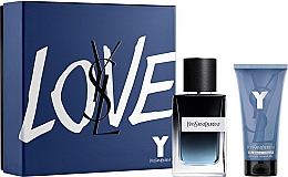 Духи, Парфюмерия, косметика Yves Saint Laurent Y Pour Homme - Набор (edp/60ml + sh/g/50ml)