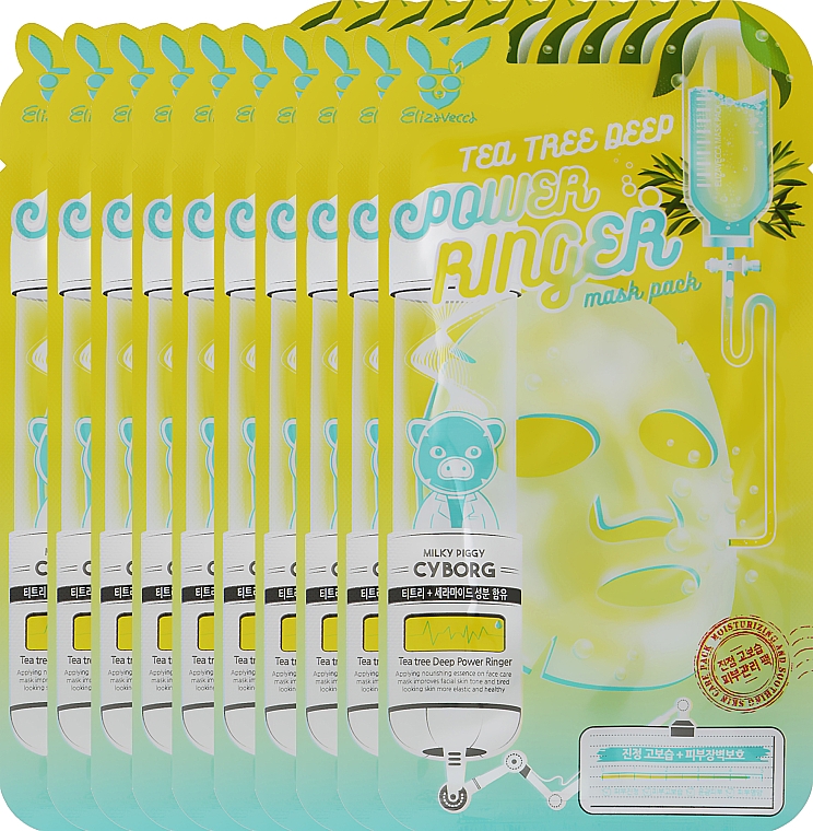 Маска для проблемной кожи - Elizavecca Face Care Tea Tree Deep Power Ringer Mask Pack — фото N3