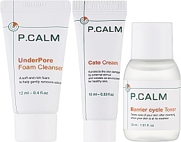 Набір для догляду за шкірою - P.Calm (toner/ 30ml + foam/12ml + cr/10ml) — фото N1