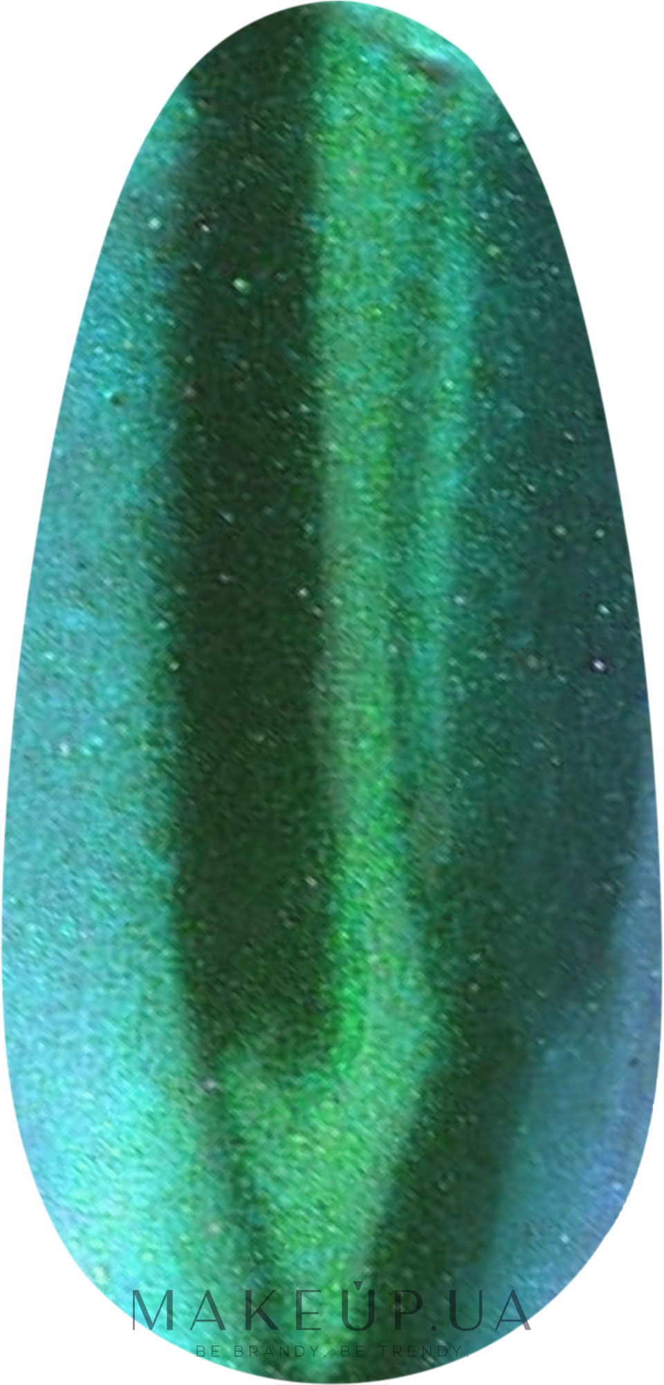 Зеркальная пудра для ногтей - Nails Molekula Nails Mirror Powder — фото 04 - Зеленый