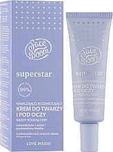 Увлажняющий и осветляющий крем для лица и глаз - BodyBoom FaceBoom SuperStar Illuminating Face And Eye Cream — фото N2
