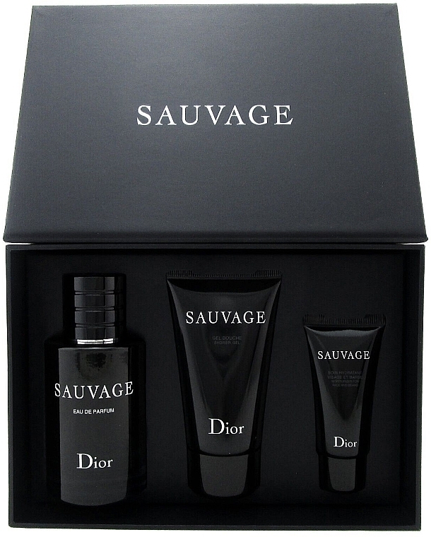 Dior Sauvage - Набор (edp/60ml + sh/gel/50ml + ash/balm/20ml) — фото N4