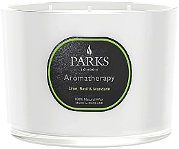 Ароматична свічка - Parks London Aromatherapy Lime, Basil & Mandarin Candle — фото N2