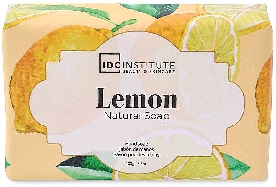 Натуральное мыло для рук "Лимон" - IDC Institute Lemon Natural Soap — фото N1
