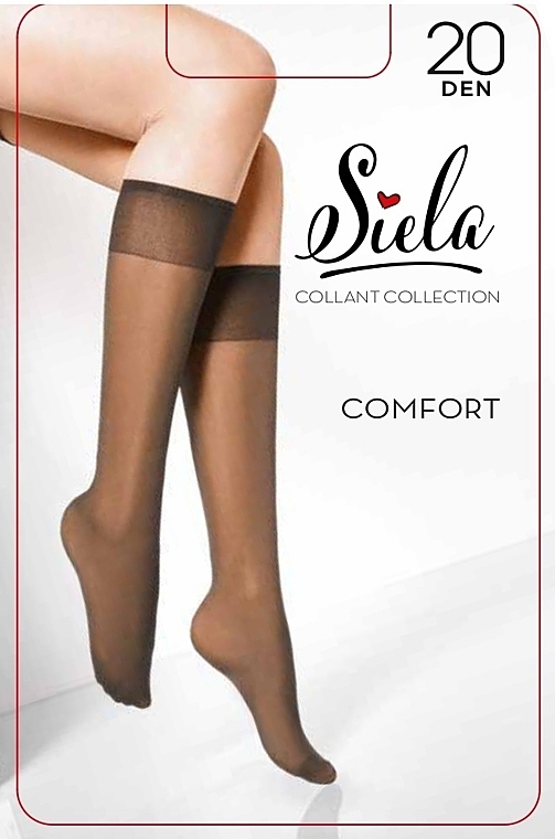 Гольфы женские "Comfort", 20 Den, nero - Siela